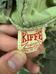 Vintage Kiffe Jacket Duck Camouflage Overcoat Japan Vietnam Special Forces Men L