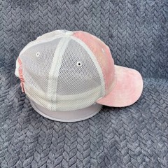 John Deere Pink Corduroy Trucker Hat Mesh Back Adjustable Peach Cap RN114640