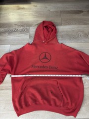 Vintage Mercedes-Benz Red Boxy Hoodie Men’s M