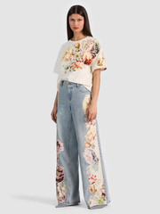 Alice+Olivia 2026SS AMAZING EMBROIDERED JEAN