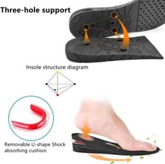 Men Women Invisible Height Increase Insoles Heel Lift Taller Shoe Inserts Pad US