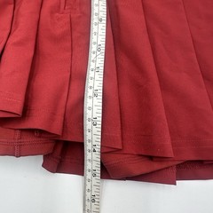 PickleTini Maroon Athletic Pleated Skort Women’s Size L Stretch Short Large
