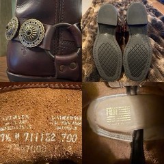 🌵Brand New Frye 8R Biker Boots w/ Custom Concho Harnesses🌵