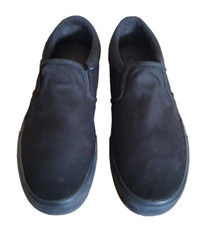 Vans Men’s Asher Black Canvas Slip On Skate Shoes Men’s Size 9.5 721356