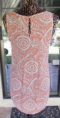 Sleeveless Paisley Print Longer Back Pleione Semi Sheer Blouse Sz. S 36″ Bust