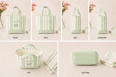 trader joes mini striped tote bag 2026 pastel colorways collection