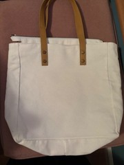 Cozy Earth tote bag white canvas bag
