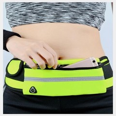 Colorful Waterproof Neoprene Fanny Pack Running Waist Bag Green Pink Black 1 Pc