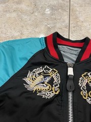 NEW NWOT Womens S Alpha Industries MA-1 Bomber JAPAN SOUVENIR Reversible Jacket