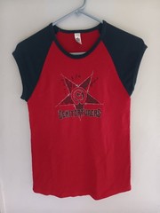 Vtg Y2K 2000s Genitorturers Classic Girl Shirt Top XL American Apparel Goth