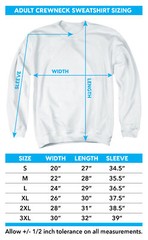 Chapman University Adult Crewneck Sweatshirt Stacked, Black, S-3XL