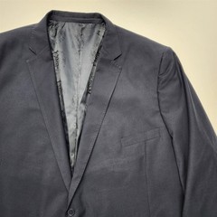 Statement Italy 64L 60×32 Navy Super 150’s Wool 2Btn 2Pc Mens Jacket Pants Suit