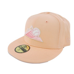 Colorado Rockies New Era Peaches & Cream Fitted Hat 25 Year Side Patch 7 5/8