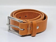 Richard Mason Belt, 1.5 inch, English Bridle Leather, Hypoallergenic SS Lot