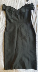 Fashion Nova – NEVER WORN Midi Dress Amy Bandage LOT Navy & Black size M
