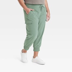 All In Motion Women’s Flex Woven Cargo Joggers UPF 50+ Sports Quick