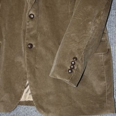 Covington Corduroy Blazer Mens 46R Brown Two Button Sport Coat Jacket