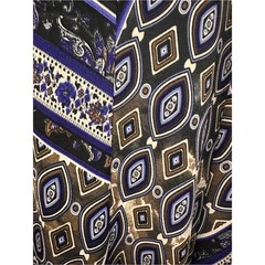 Ronni Nicole Sz 8 Blue Boho Paisley Print Sleeveless Maxi Dress Spaghetti Straps
