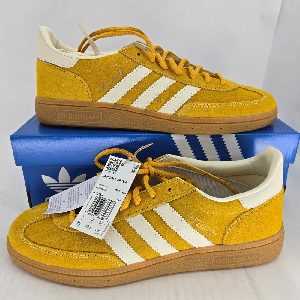 Adidas Originals Handball Spezial Preloved Yellow White Gum IF7088 Mens 9.5 NEW