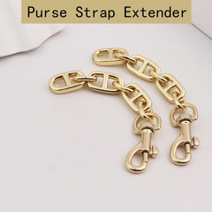 Purse Strap Extender 2Pcs 4.7 Inch Bag Extender Chain for Shoulder Bag Metal Cha