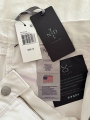 NYDJ Women’s Lift Tuck Crop Jeans, Ariel, Size 14, Optic White, NWT