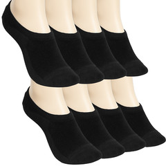 ELYFER 8 Pairs Womens Bamboo Socks No Show
