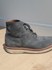 Grant Stone Blue Storm Suede Diesel Boots Lace-Up Vibram Sole Men 11.5D