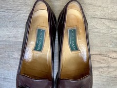 Men’s Cole Haan Burgundy Leather Tassle Loafers Size 11 D Made In Italy