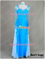 Sailor Moon Sailor Mercury Cosplay Blue Gown Dress H008