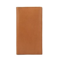 Leatherboss Genuine Leather Checkbook Credit Card Holder Money ID Holder, Tan