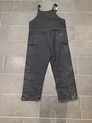 Carhartt Duck Quilt-Lined Zip-to-Thigh Bib Overalls 48×32 RN#14806