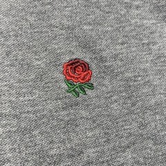 Charles Tyrwhitt England Rugby Gray Knit Button Front Shirt Men’s Medium