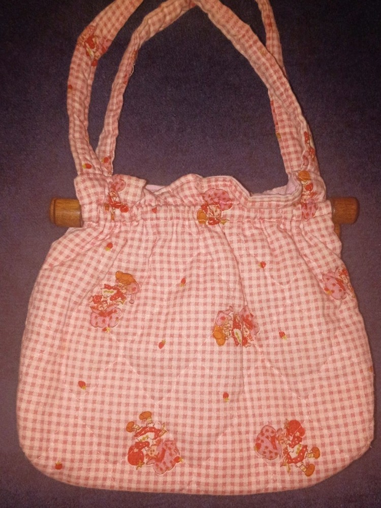 Vintage Strawberry Shortcake Quilted Purse Rare