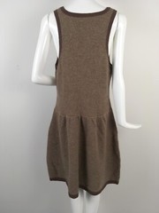 NEW Vintage Ralph Lauren Rugby Dress! Brown & Tan Houndstooth Heavier Wool