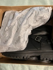 Mudd Burbank Women’s Boots Biker Black Ankle Biker Mid-Calf Bootie Size 7.5