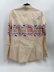 Wrangler Retro Women’s Large Long Sleeve Pearl Snap Western Shirt Cowgirl Aztec