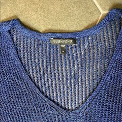 Eileen Fisher Women’s Blue Asymmetrical Sweater M