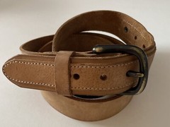 Dickies Mens Belt Work 1.5 inch Wide Leather Tan Brown size 44