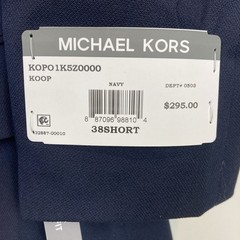 Michael Kors Men’s Classic-Fit Stretch Solid Blazer Jacket Size 38S Navy E091305