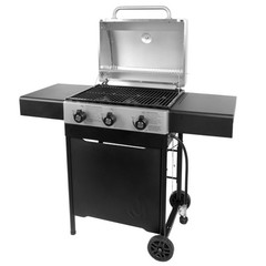 Master Forge Medium 480-Sq.In Stainless steel 3 -Burner Liquid Propane Ga|119860