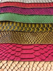 SHIPS FOLDED SNAKE SKIN SCALE 3D Texture Faux Leather Upholstery Vinyl Fabric