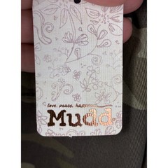 Mudd Camo Cropped Twill Jacket Medium Raw Hem Utility Military NWT