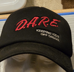 D.A.R.E. *Keeping Kids Off Drugs*Trucker Snapback Cap/Hat Black