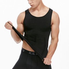 Men Body Shaper Slimming Tummy Vest Thermal Compression Shirt Tank Top Shapewear