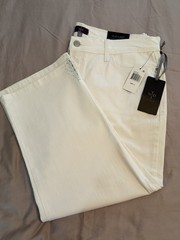 NYDJ Women’s Lift Tuck Crop Jeans, Ariel, Size 14, Optic White, NWT