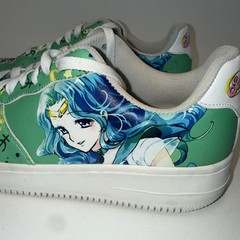 Sailor Neptune Force Low Sneakers | Custom Made | Sailor Moon | Size 10M