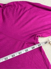 St. John’s Bay Fuchsia Split V-Neck Henley Tunic