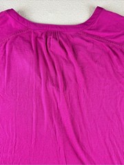 St. John’s Bay Fuchsia Split V-Neck Henley Tunic