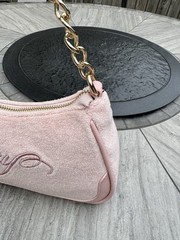 Juicy Couture Raising Star Shoulder Bag Pink Diamond Y2K Velour