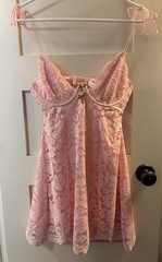 For love And lemons Creamsicle Lace Slip Dress, Size M